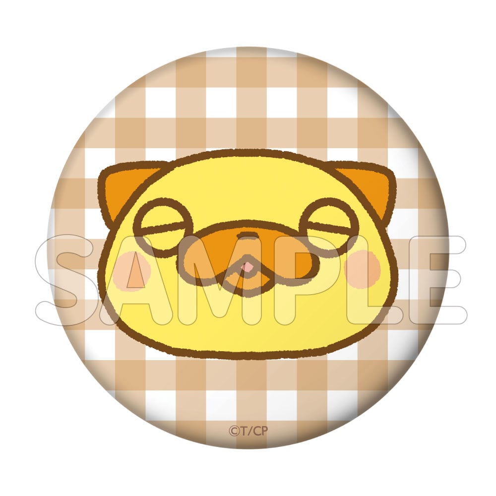 「おじさんはカワイイものがお好き。」パグ太郎 ぷにぷに缶バッジ(ほっぺた)