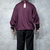 switching knit polo sweat