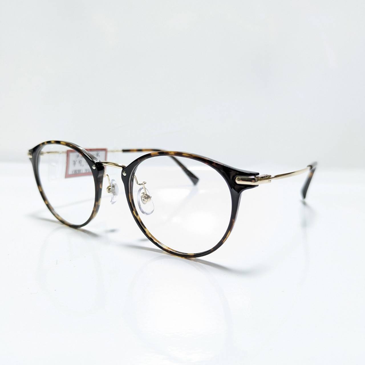 【GLASS BiZ】ラウンドコンビフレーム デミブラウン