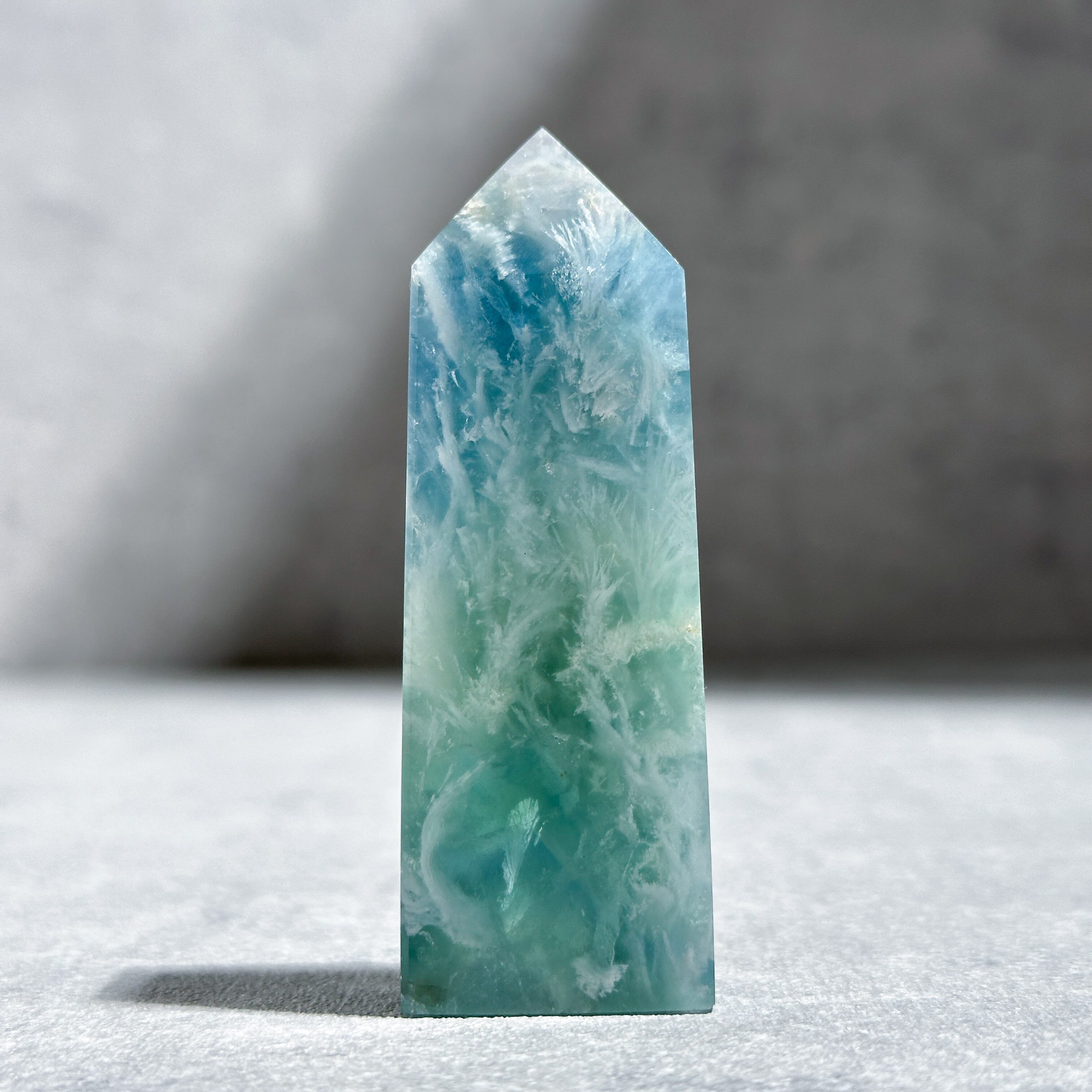 エンジェルフェザーフローライトタワー型21◇ Angel Feather Fluorite