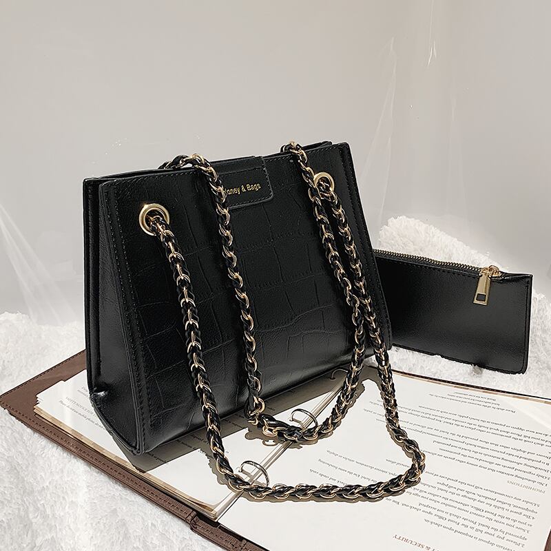 オータムウィンターチェーン ワンショルダー 秋物 冬物 スクウェア メッセンジャーバッグ Tiancai_Wing_Bag55713656378