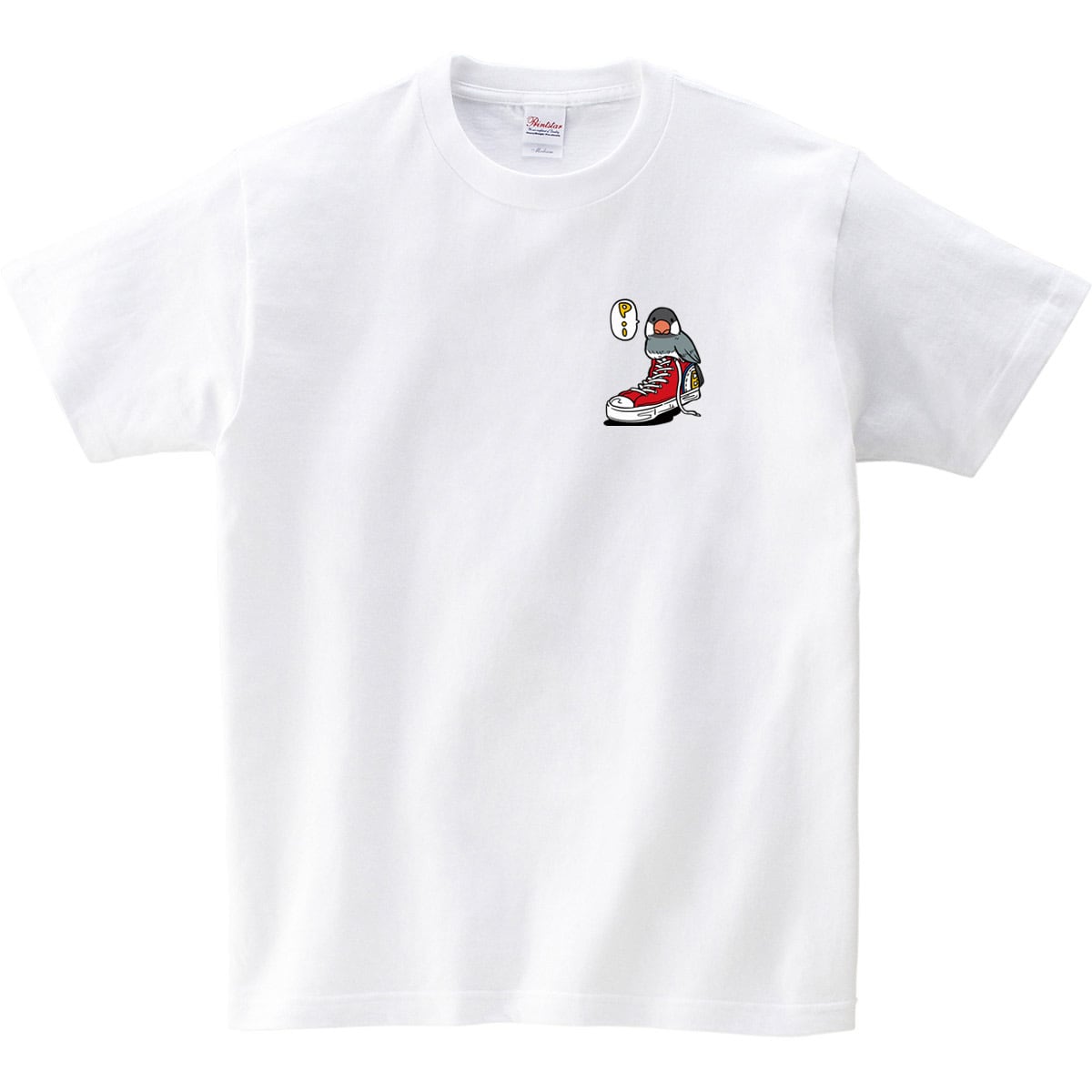 スニーカー 桜文鳥Tシャツ am72 おもしろtシャツ