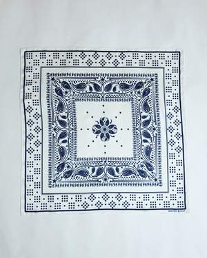 WV / Shooting Star Bandana Scarf - White