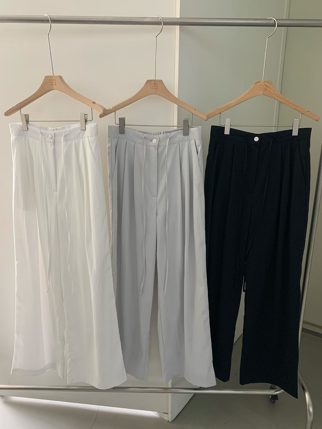 (予約) pretty young thing / Daily two pintuck pants 3color　
