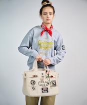 -数量限定-【直営限定ITEM】TYPE-C バイカラーワッペンターンロックハンドバッグ CQ-49510H