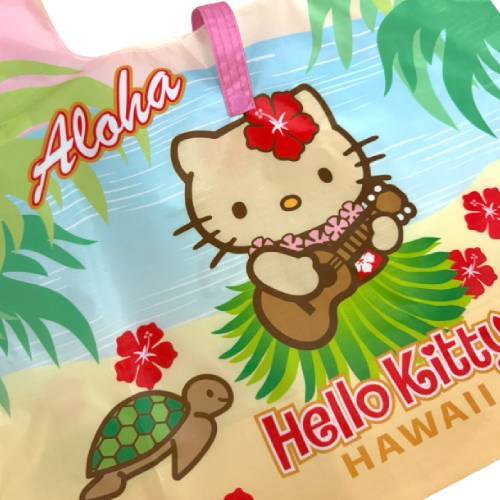 ハワイ限定 レトロフラ キティ エコバッグ ハローキティ サンリオ