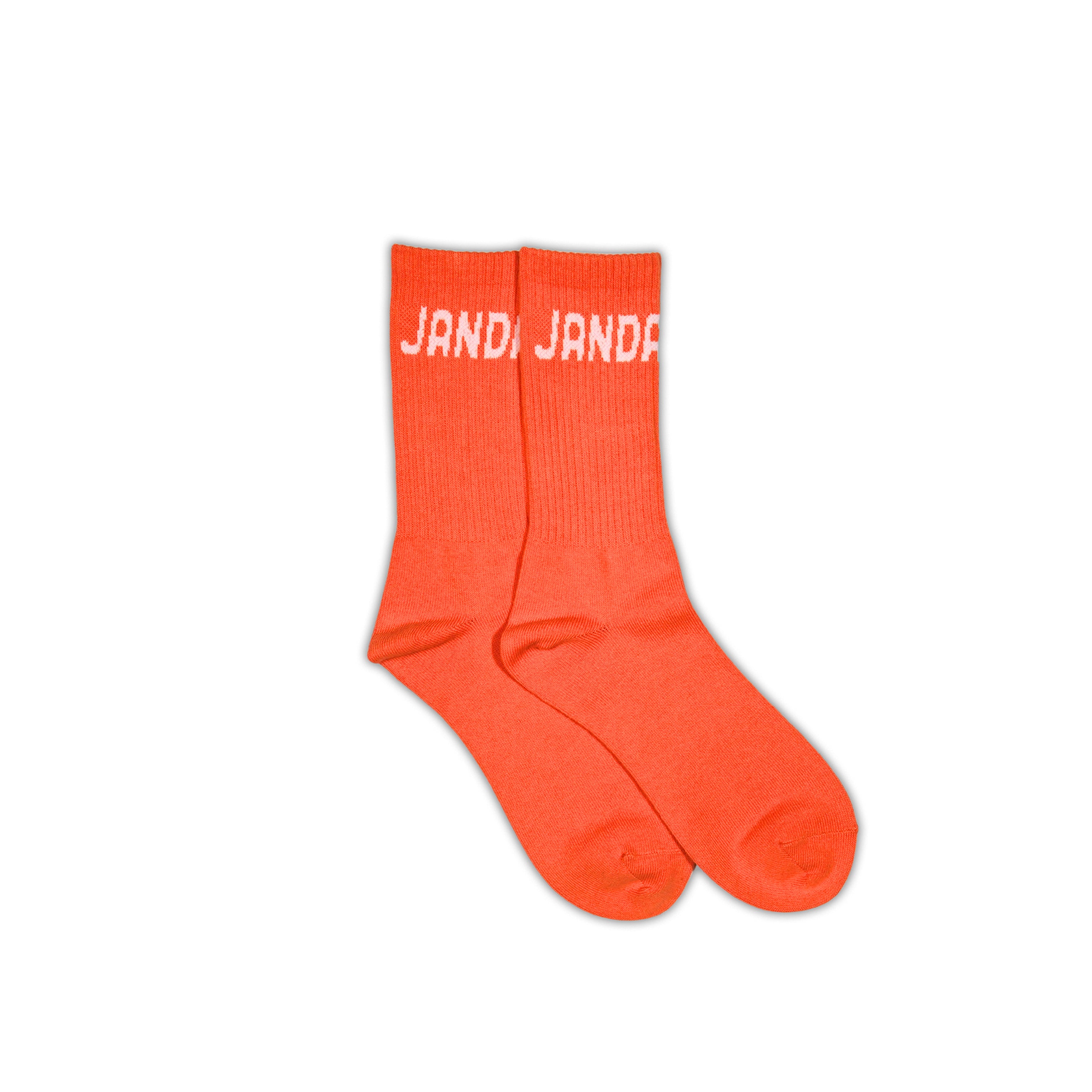 2P BIG LOGO SOCKS（ORANGE&SUMI） | JAN DARA RIN