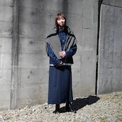 YASHIKI / GANKO別注 Shinsetsu Drivers Knit レディース着用コーディネート