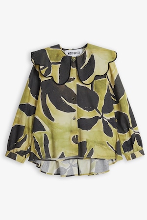 【25AW】wolf&rita(ウルフアンドリタ)EVA TULPAN(2y/4y/6y/8y/10y/12y)ブラウス チューリップ マスタード