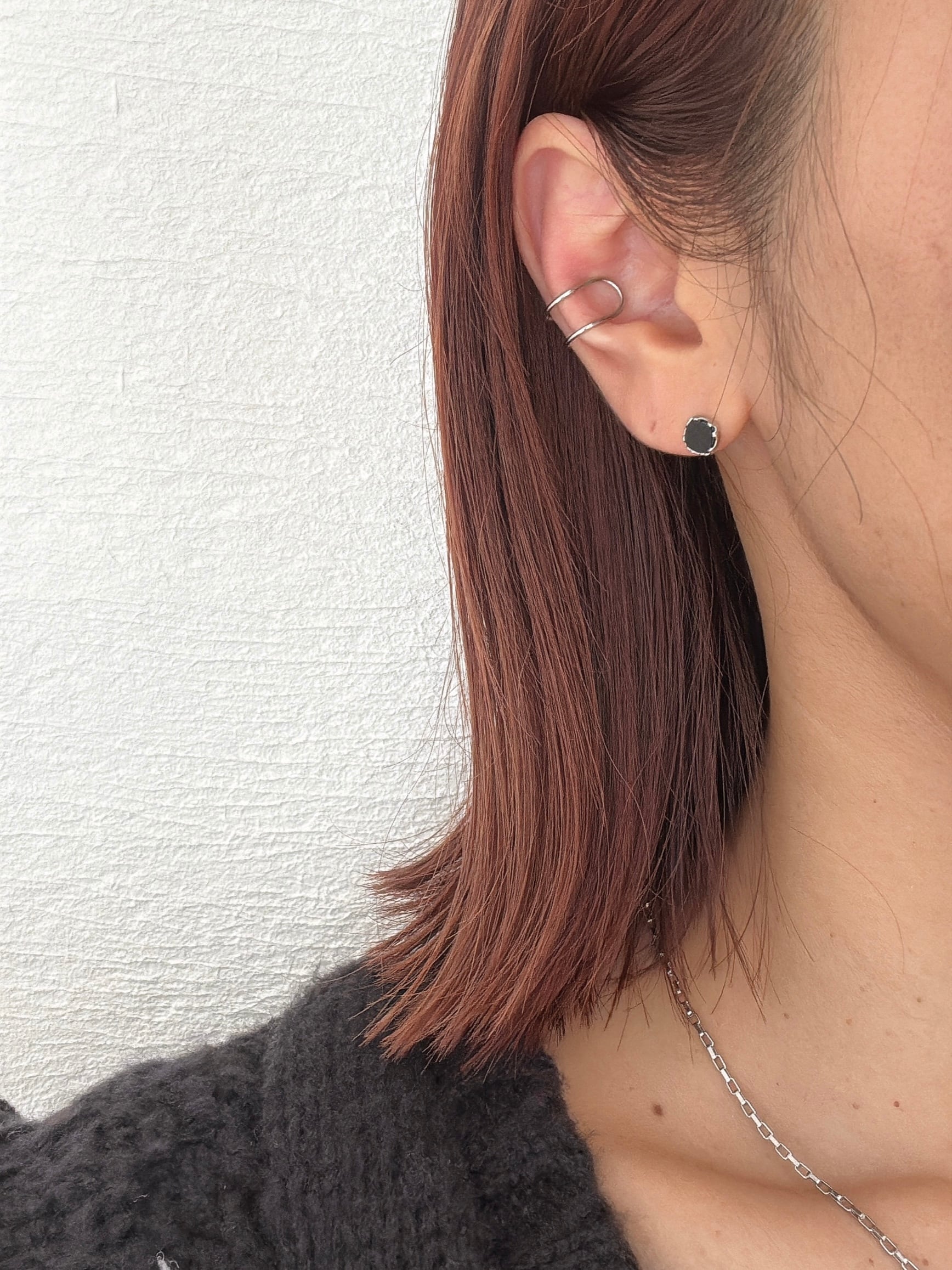 ブラックスクエアピアス | joie