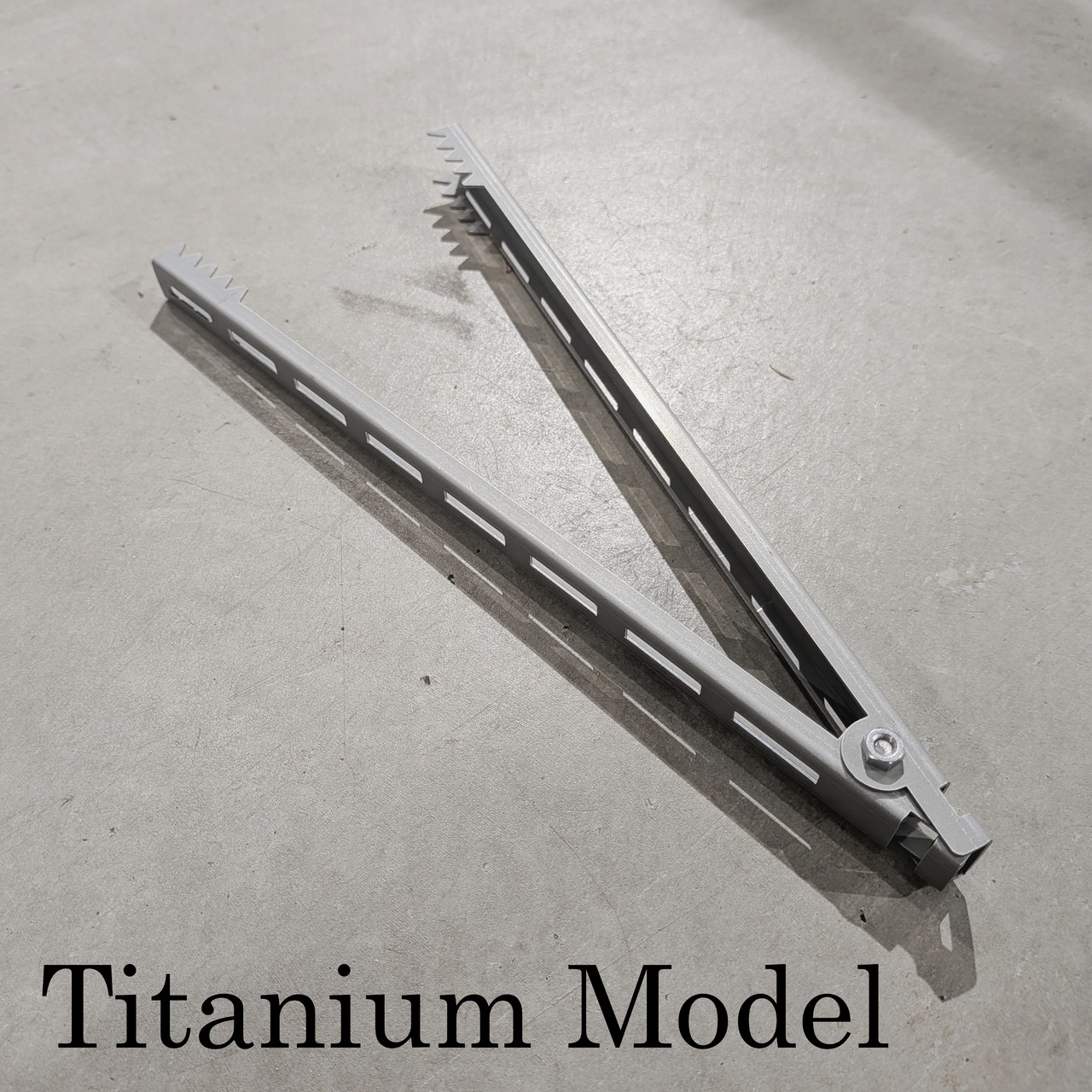 【予約商品】Traveler's Tong「Barrette」Titanium　Made in JAPAN - 1