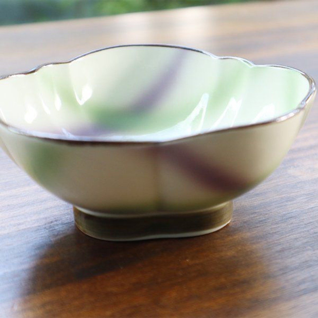 【アウトレット】有田焼　二色格子吹　変形中付 99-148