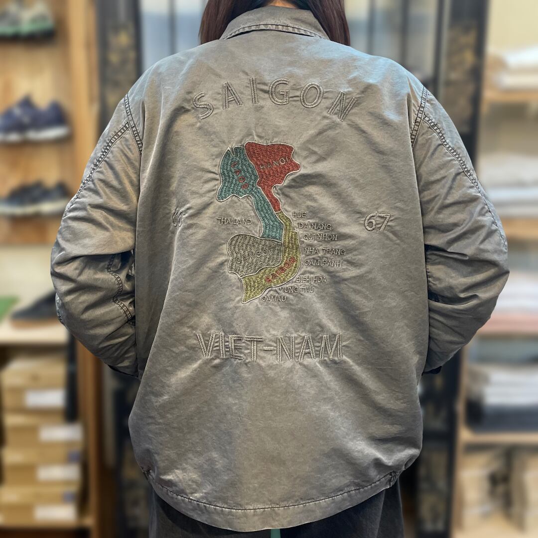 HOUSTON/ヒューストン 51570 PIGMENT NYLON VIETNAM JACKET