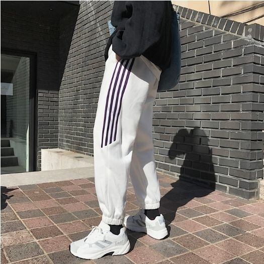 全3色 スウェット カジュアル サイドライン メンズ 韓国風