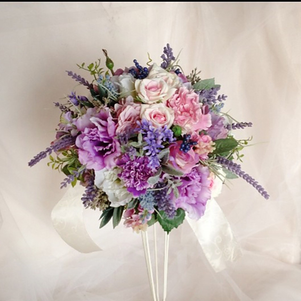 ウェディングブーケ（ブートニア付き）【1mbq002】 | 10000bouquet