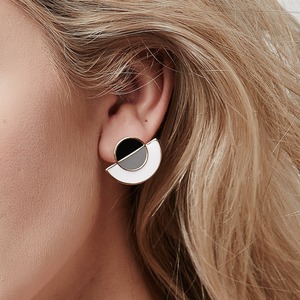 半円レトロイヤリング 40894