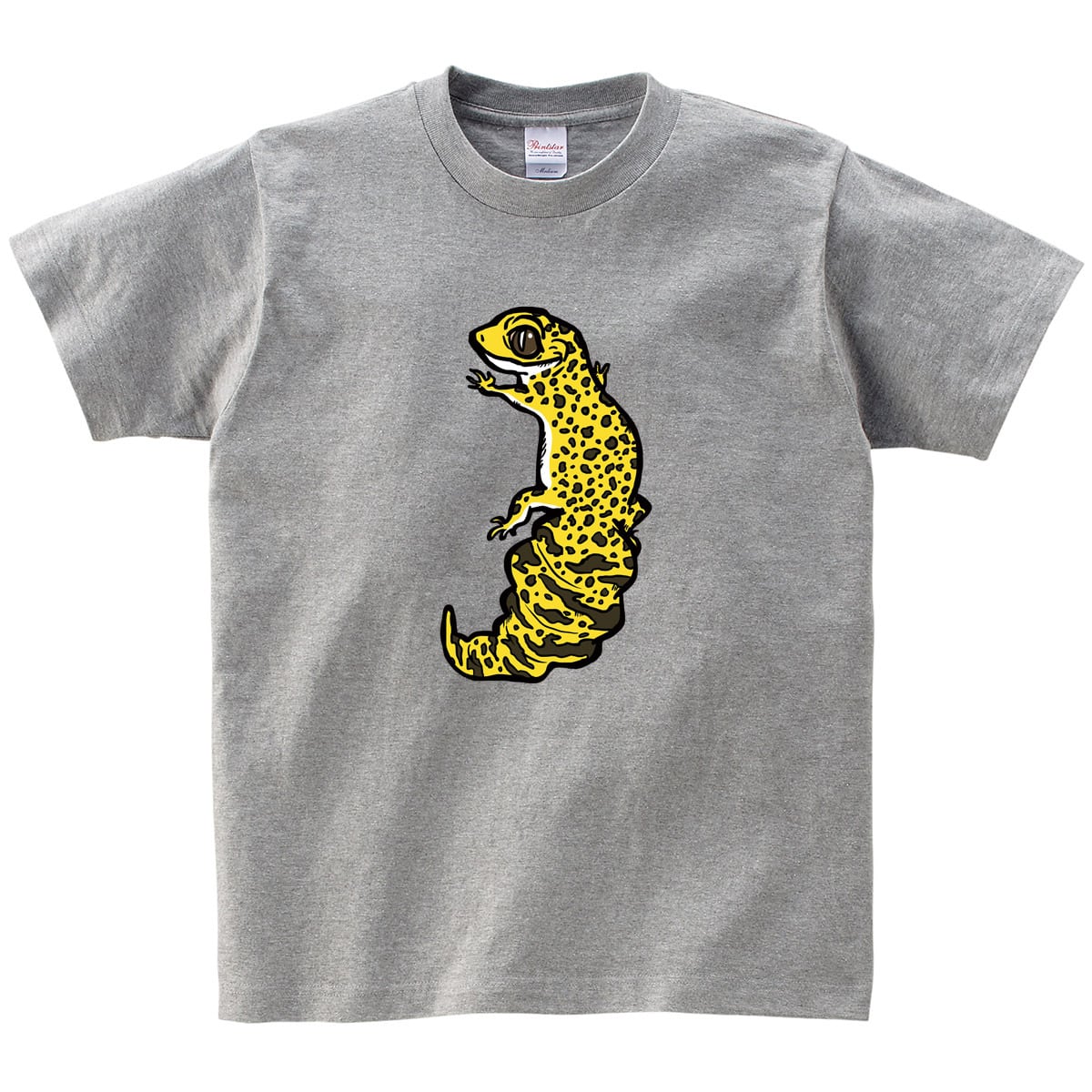斑点  爬虫類 レオパ Tシャツ イラスト am77 検索） レオパードゲッコー 餌 飼い方