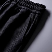 【織美整脚】ヘリンボーンテーパードジョガーパンツ