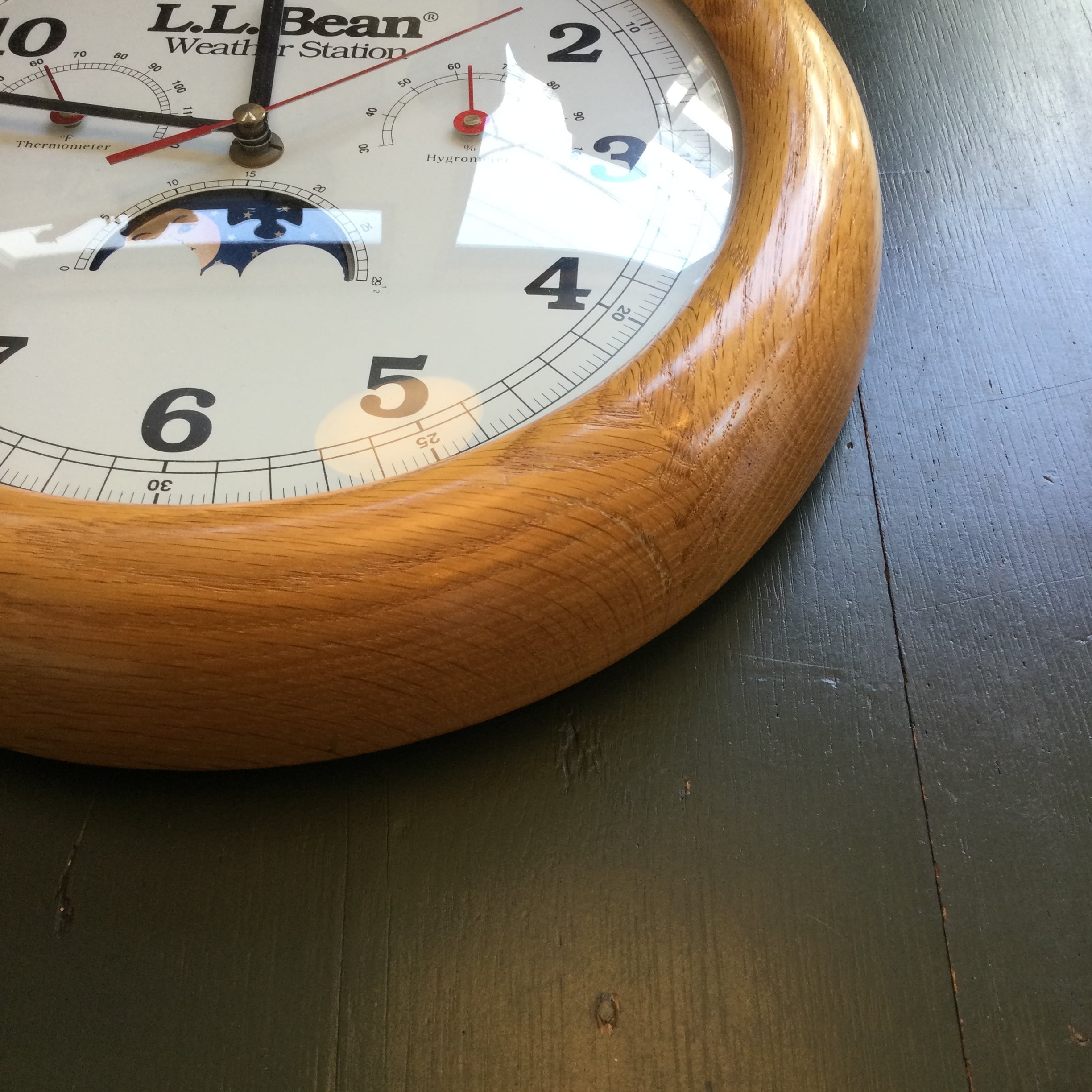 L.L. Bean エルエルビーン 壁掛け 時計 weather station