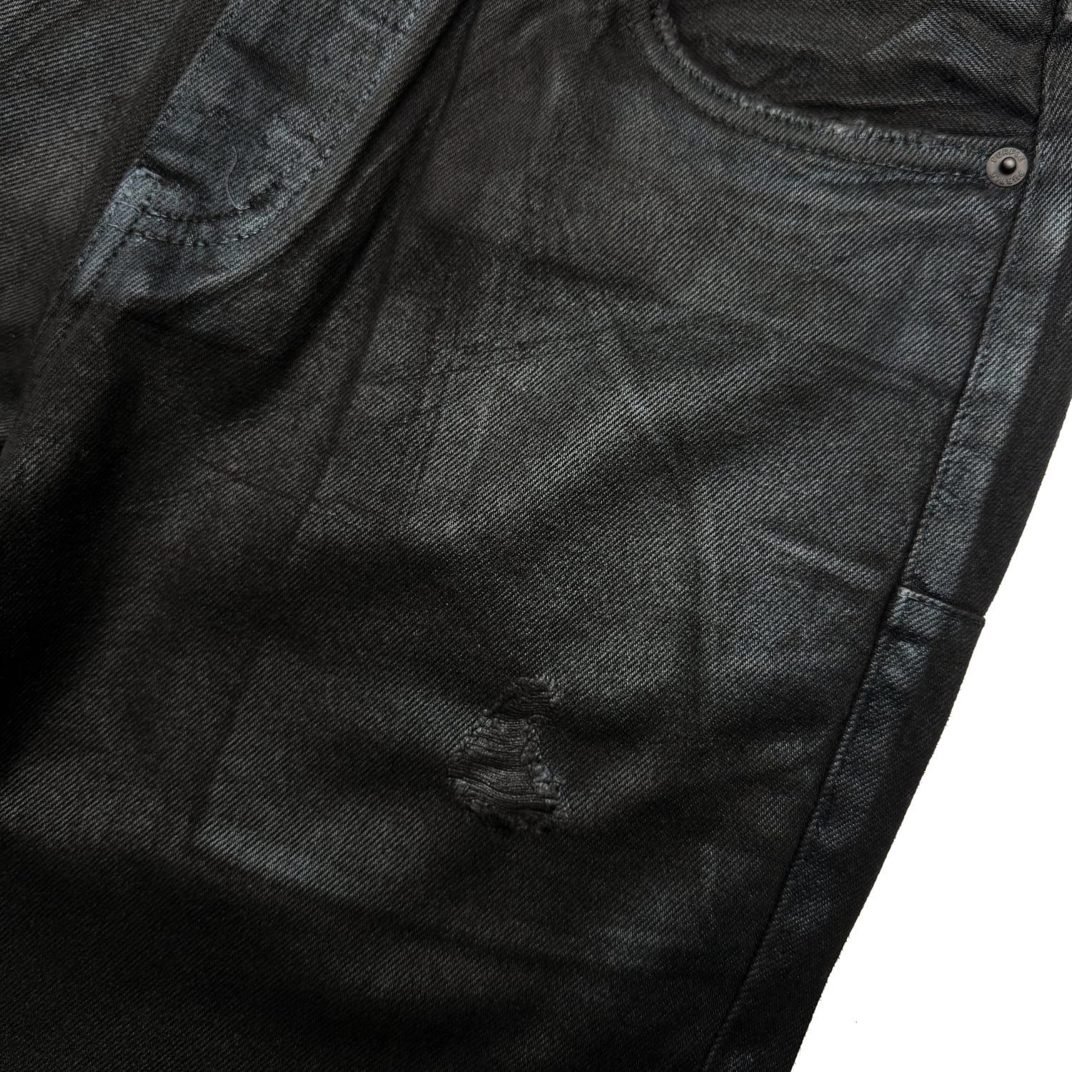PURPLE BRAND / P026 Rinsed Black Foil | HOLICK