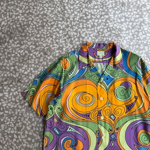 STUSSY / 2006s Rayon aloha shirt “プッチ柄” size M