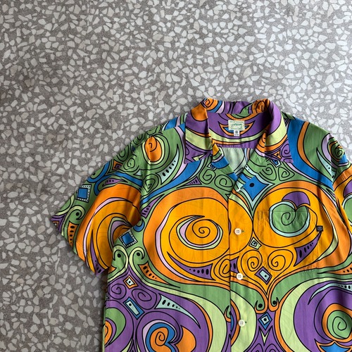 STUSSY / 2006s Rayon aloha shirt “プッチ柄” size M