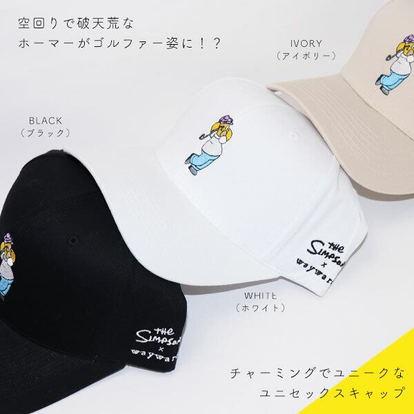 シンプソンズ ホーマー ゴルフ 刺繍 キャップ☆【THe SIMPSONS】【CAP