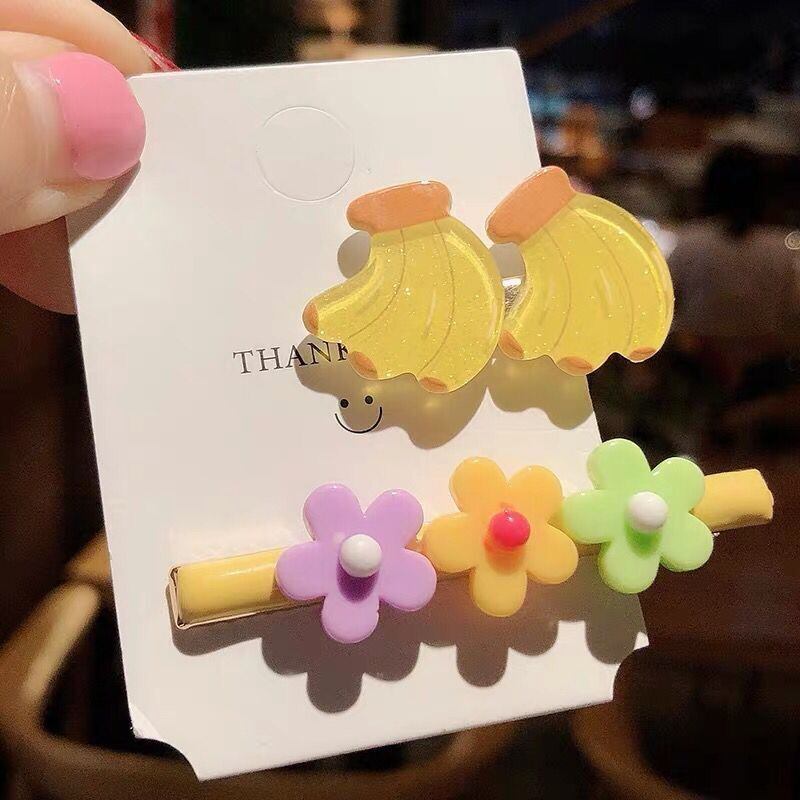 ヘアクリップ2個セット ヘアアクセサリー 子供用 キッズ ベビー