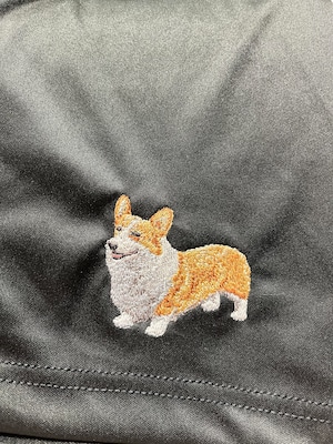 Dog embroidery comfortable shorts［Corgi］