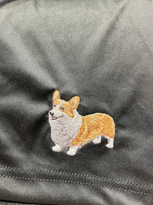 Dog embroidery comfortable shorts［Corgi］