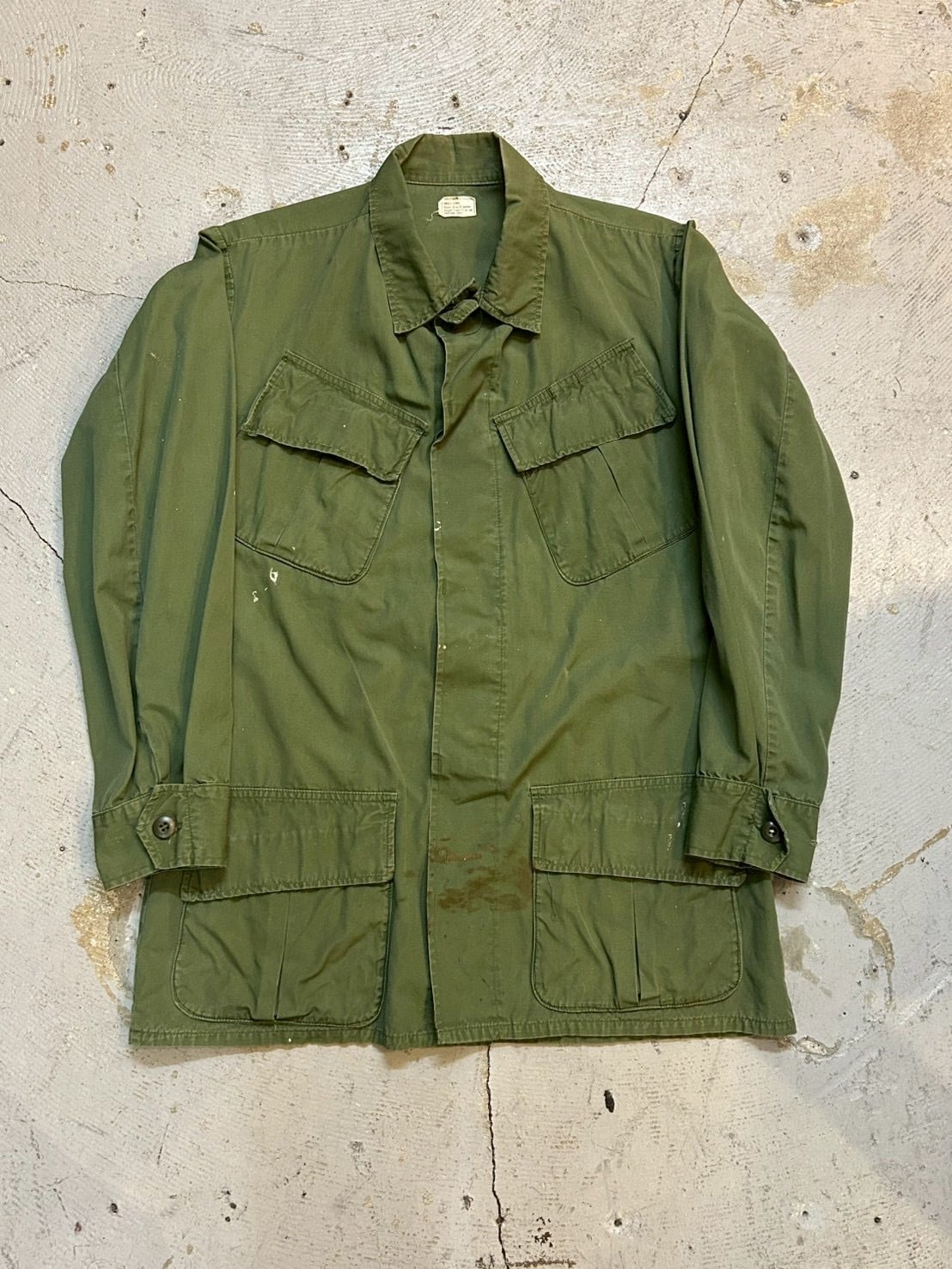 VINTAGE 60's U.S.ARMY JUNGLE FATIGUE JACKET 