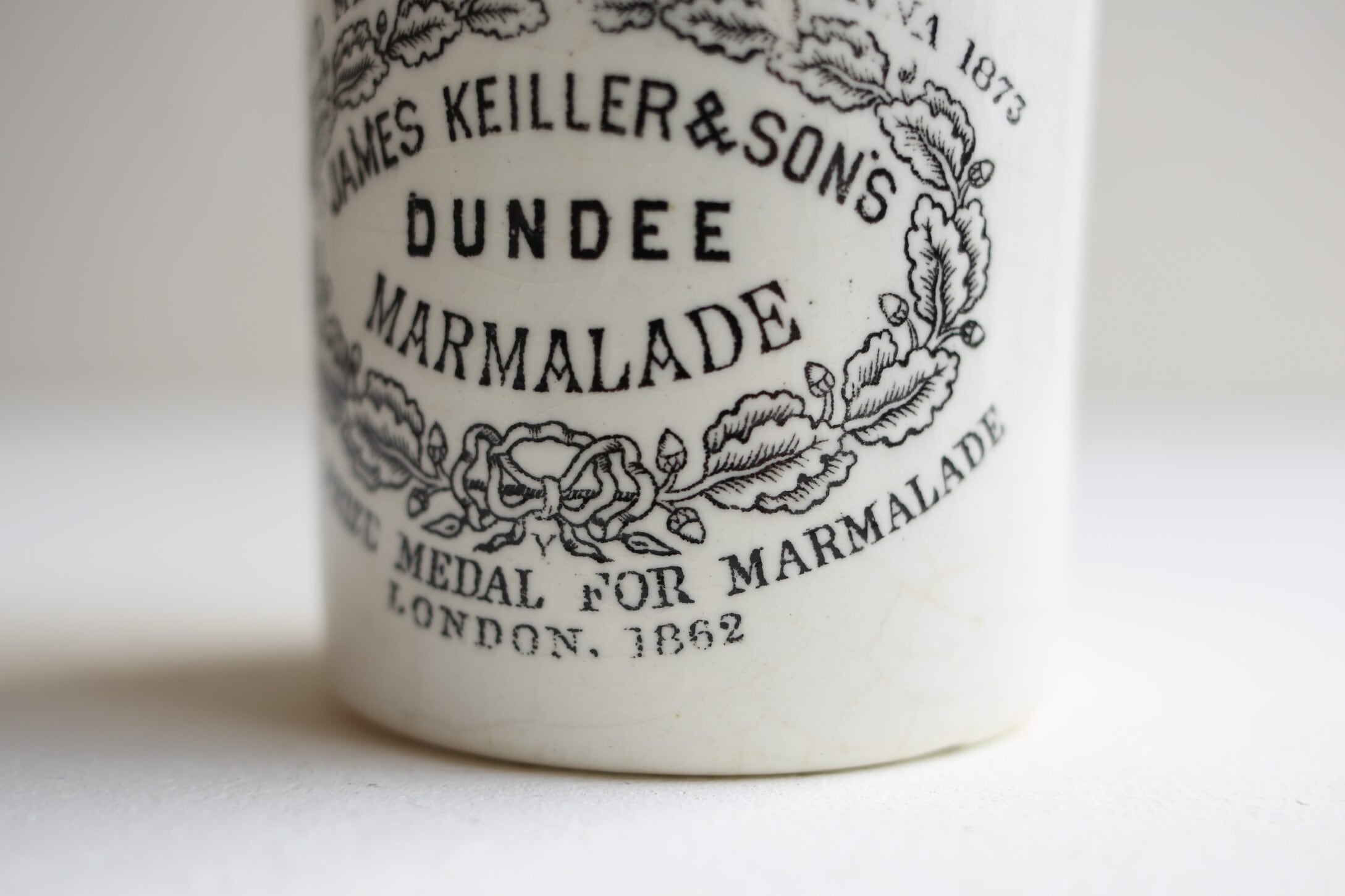 イギリス アンティーク ヴィンテージ DUNDEE マーマレード ジャー