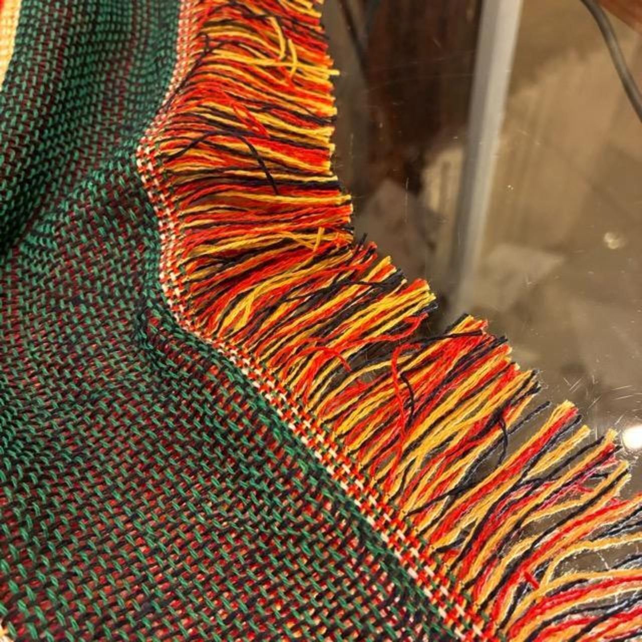 TOPANGA Homefurnishing Tribal throwket H 130×180cm　トライバルスローケット　H　ベージュ　ソファカバー　ベッドカバー　ブランケット　マルチカバー