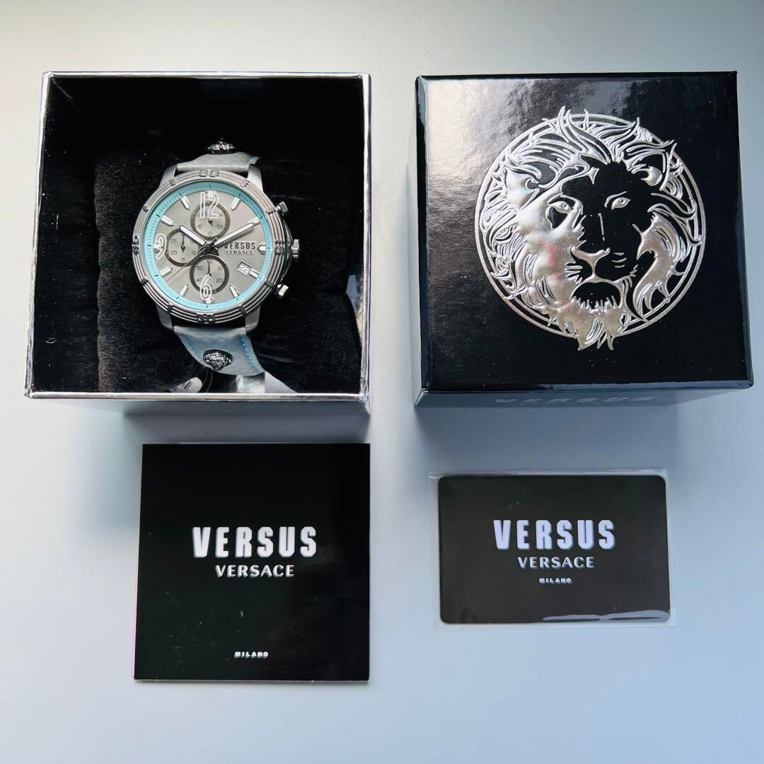 VERSACE ヴェルサーチ 腕時計 正規品 本物 新品 メンズ シルバー箱付き