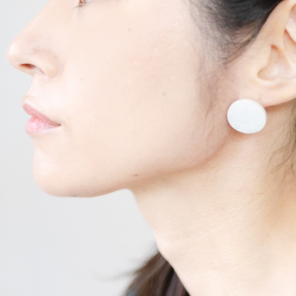 円 / ピアス 白磁 | SoryuGama