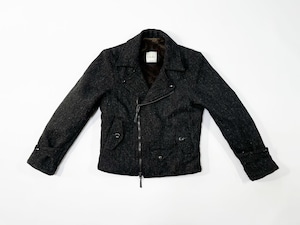 21AW メランジツイードライダースジャケット / Melange tweed rider's jacket