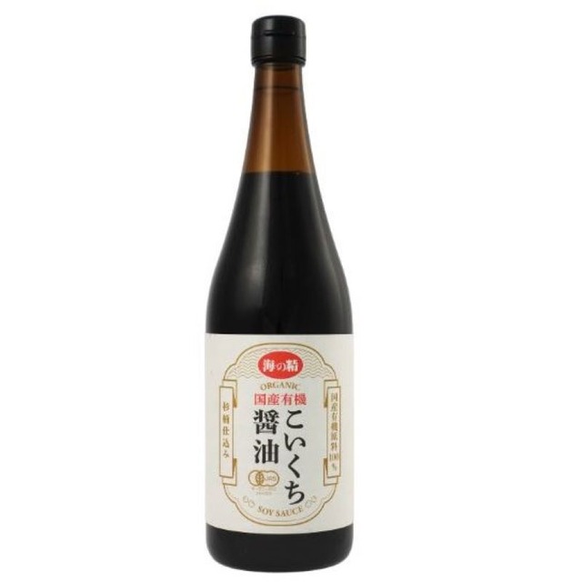 海の精 国産有機こいくち醤油　720ml