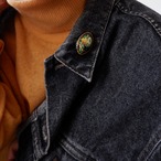 ハンドペイントの木製ブローチ (vos-20)