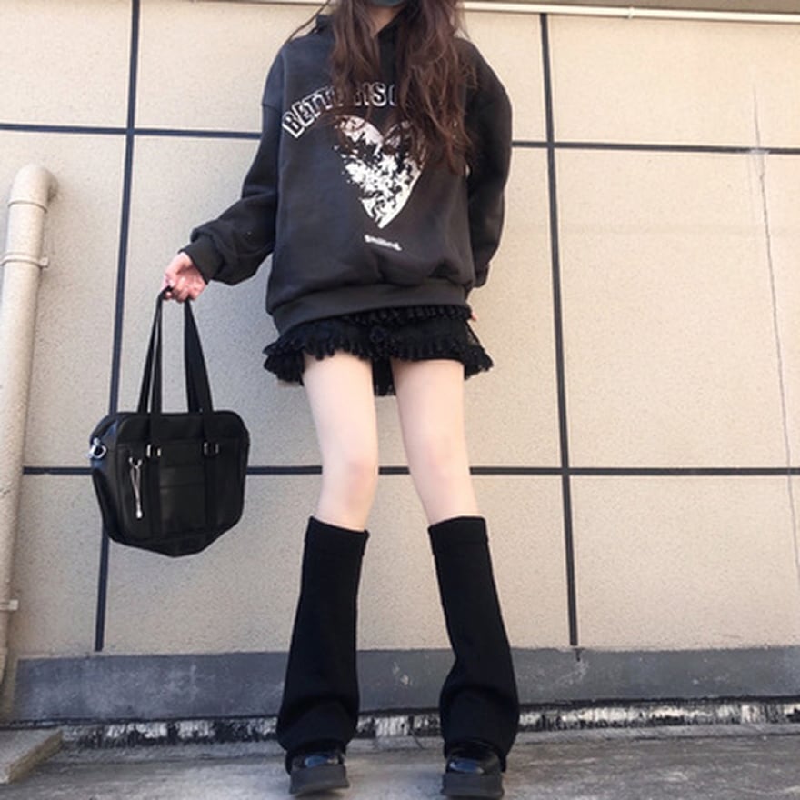 サブカル 服 地雷系 通販 パイル レッグカバー 45cm ストリート系