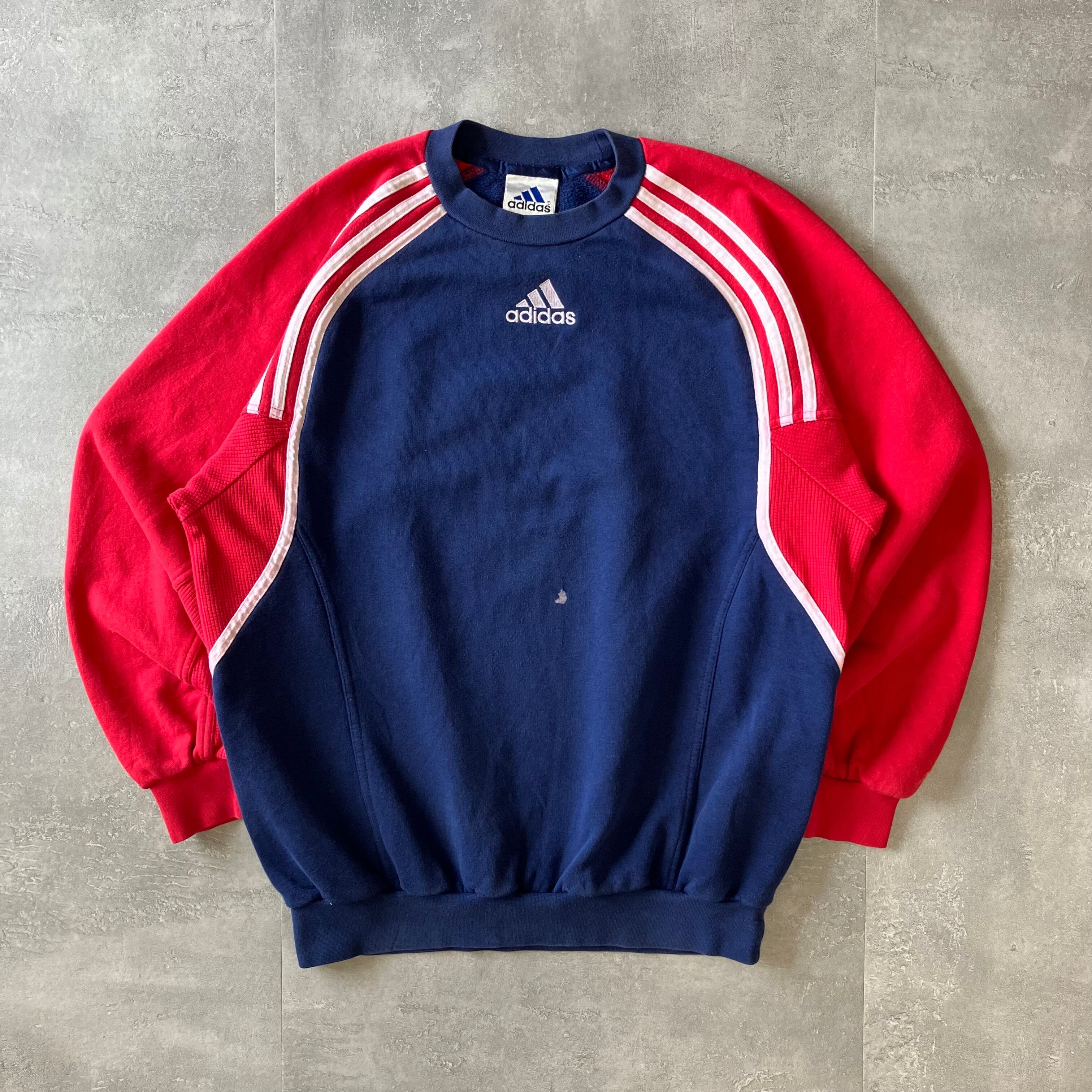 adidas 90s スウェット フリーダムスリーブ 首元adidas No.1878