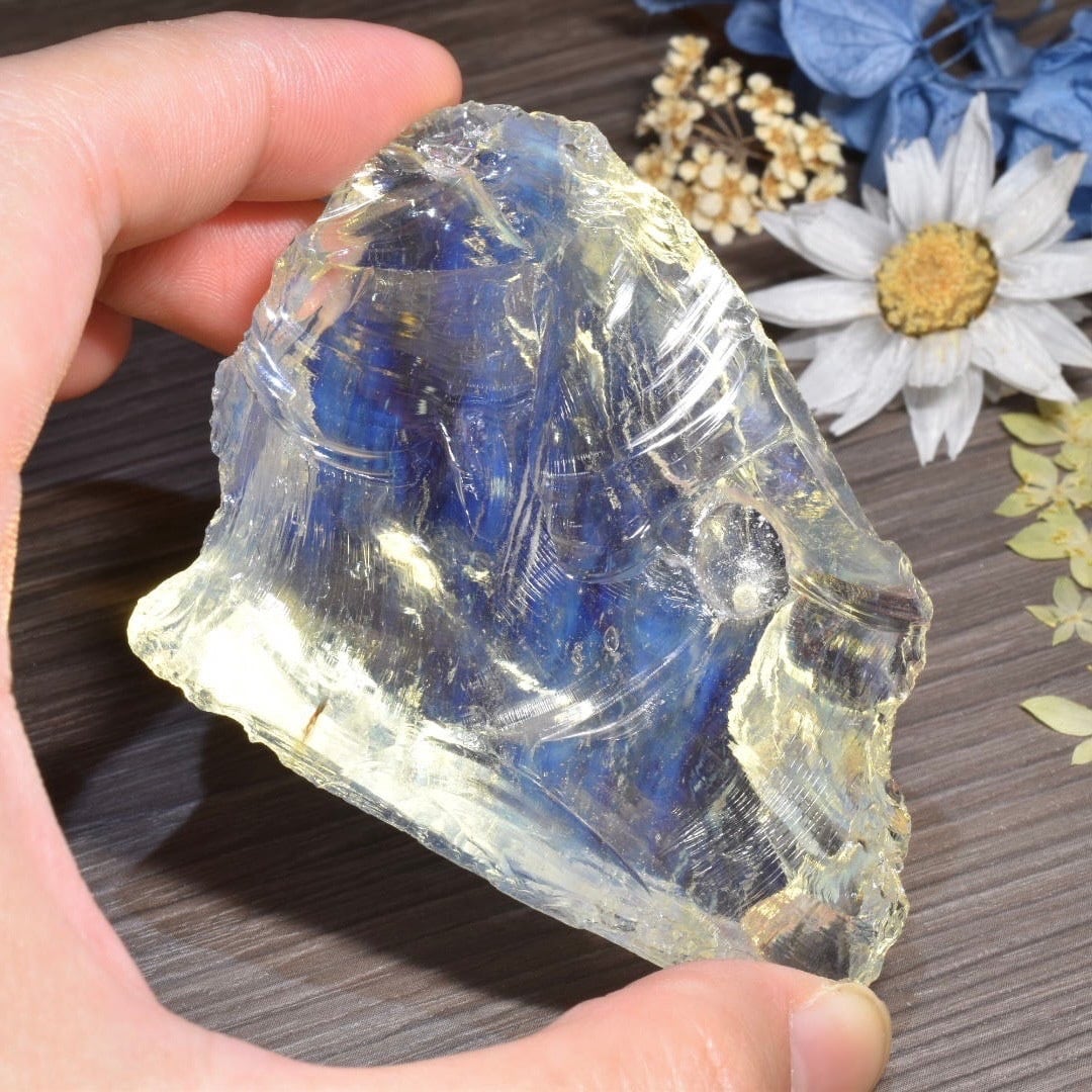 【送料無料】シエラネバダ産 アンダラクリスタル原石 サンシャインゴールド&エンジェルラダー