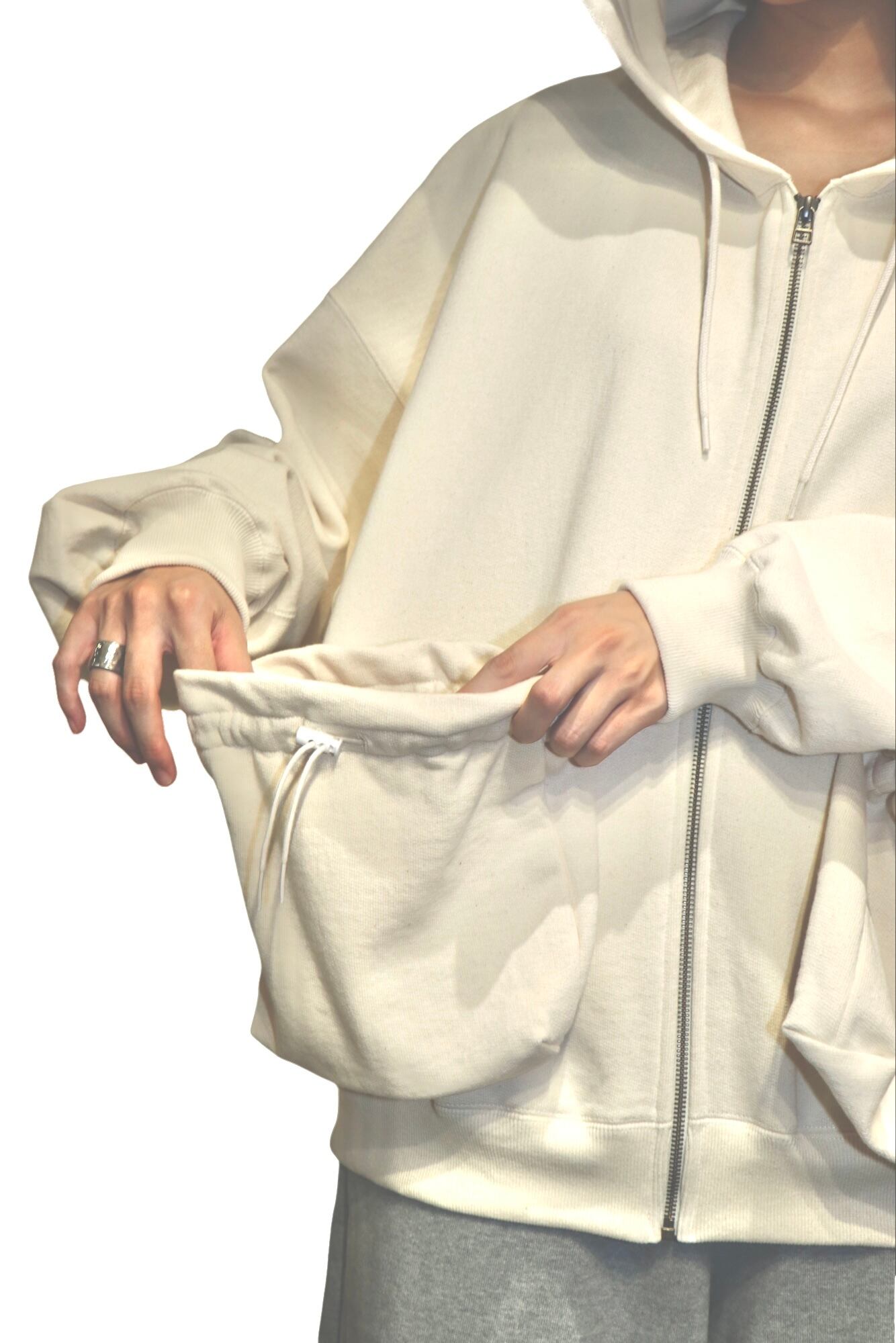 トップス refomed kinchaku zipup hoodie refomed（リフォメッド）