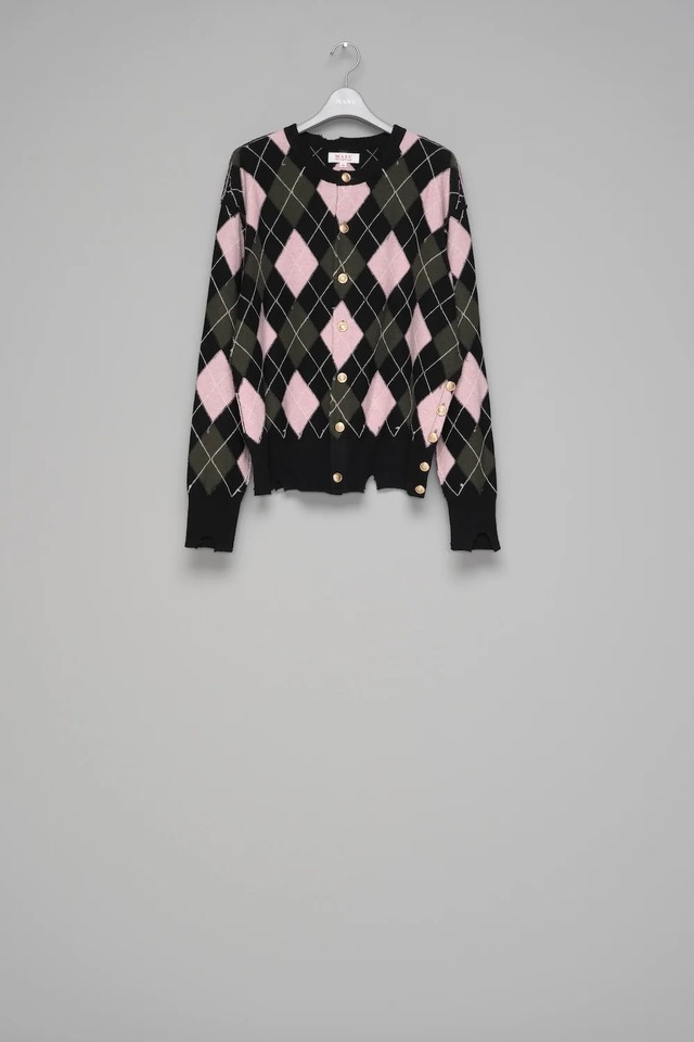 【MASU】DIAMOND SCRAPED CARDIGAN