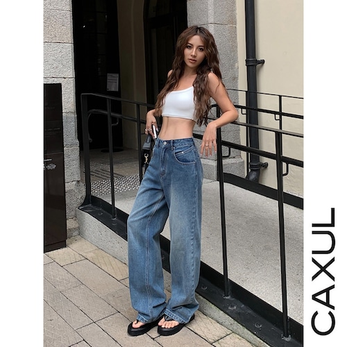 Soft Curve Straight Denim/2color