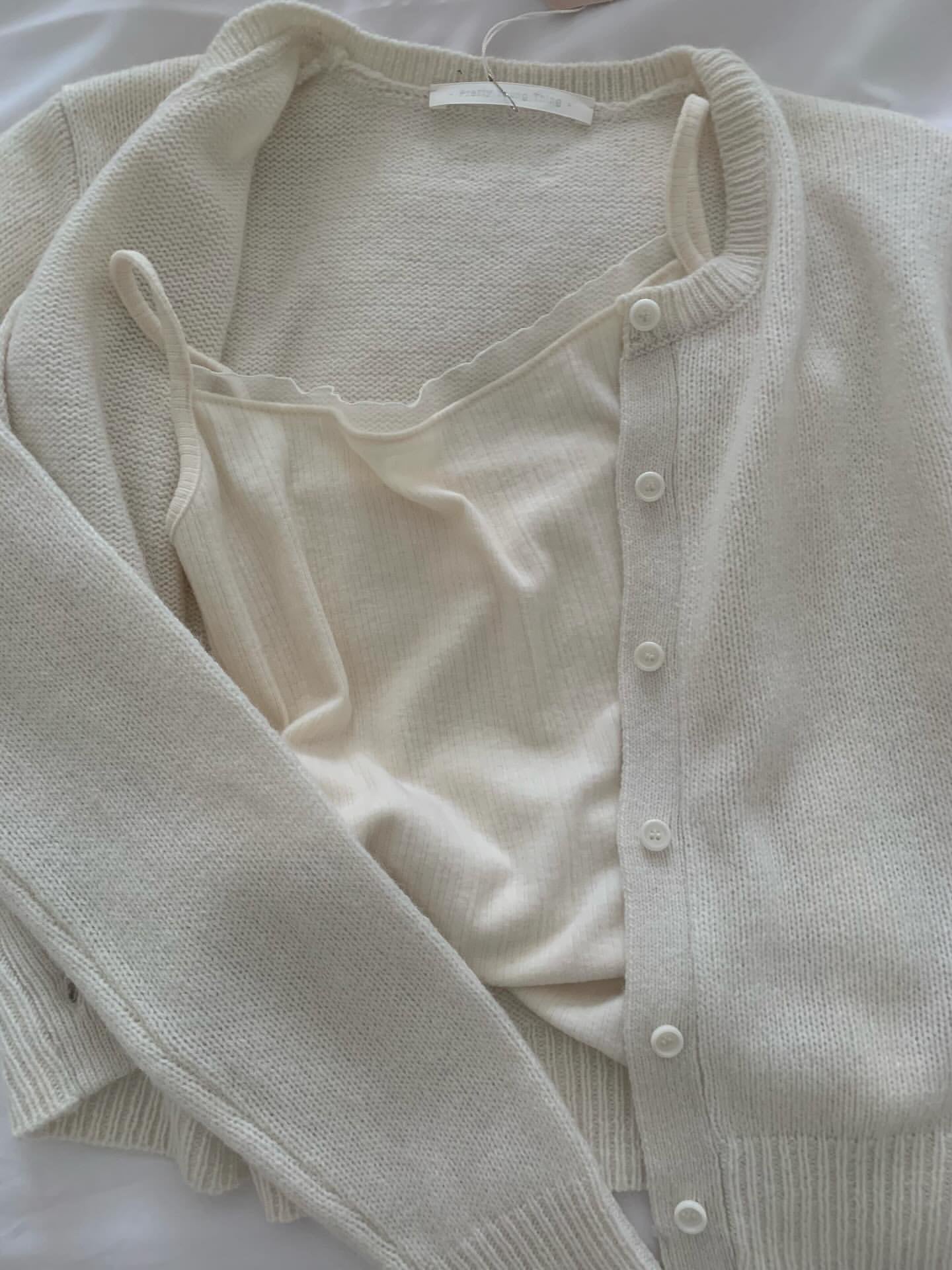 (即納)P.Y.T / Roots Lace Sleeveless / ivory