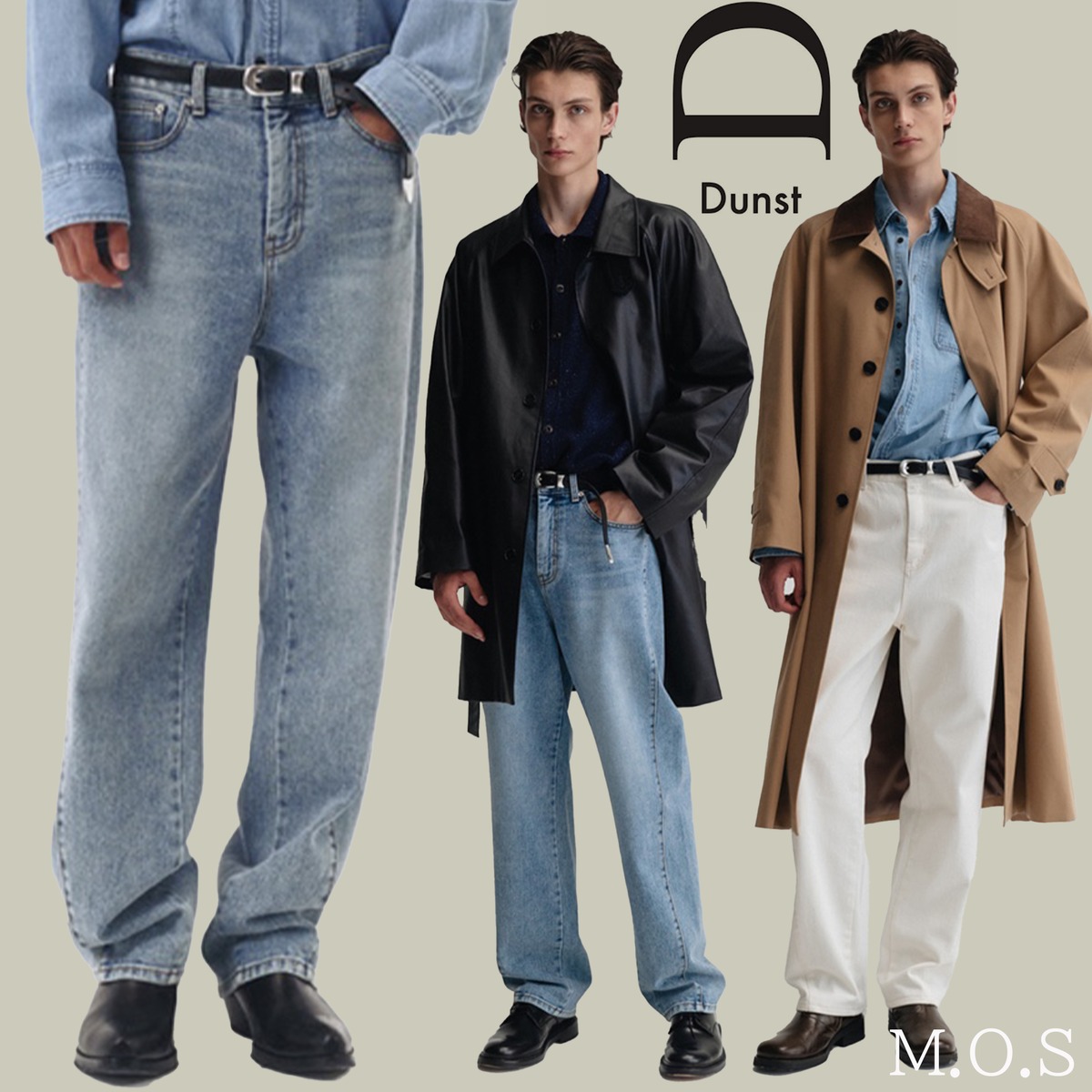 ★DUNST★CURVED TAPERED JEANS | M.O.S powered by BASE