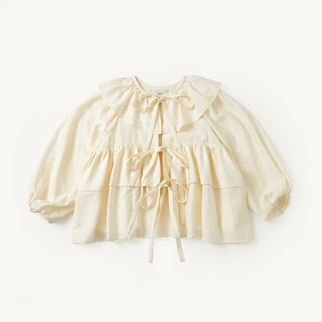 Tiered gown/White