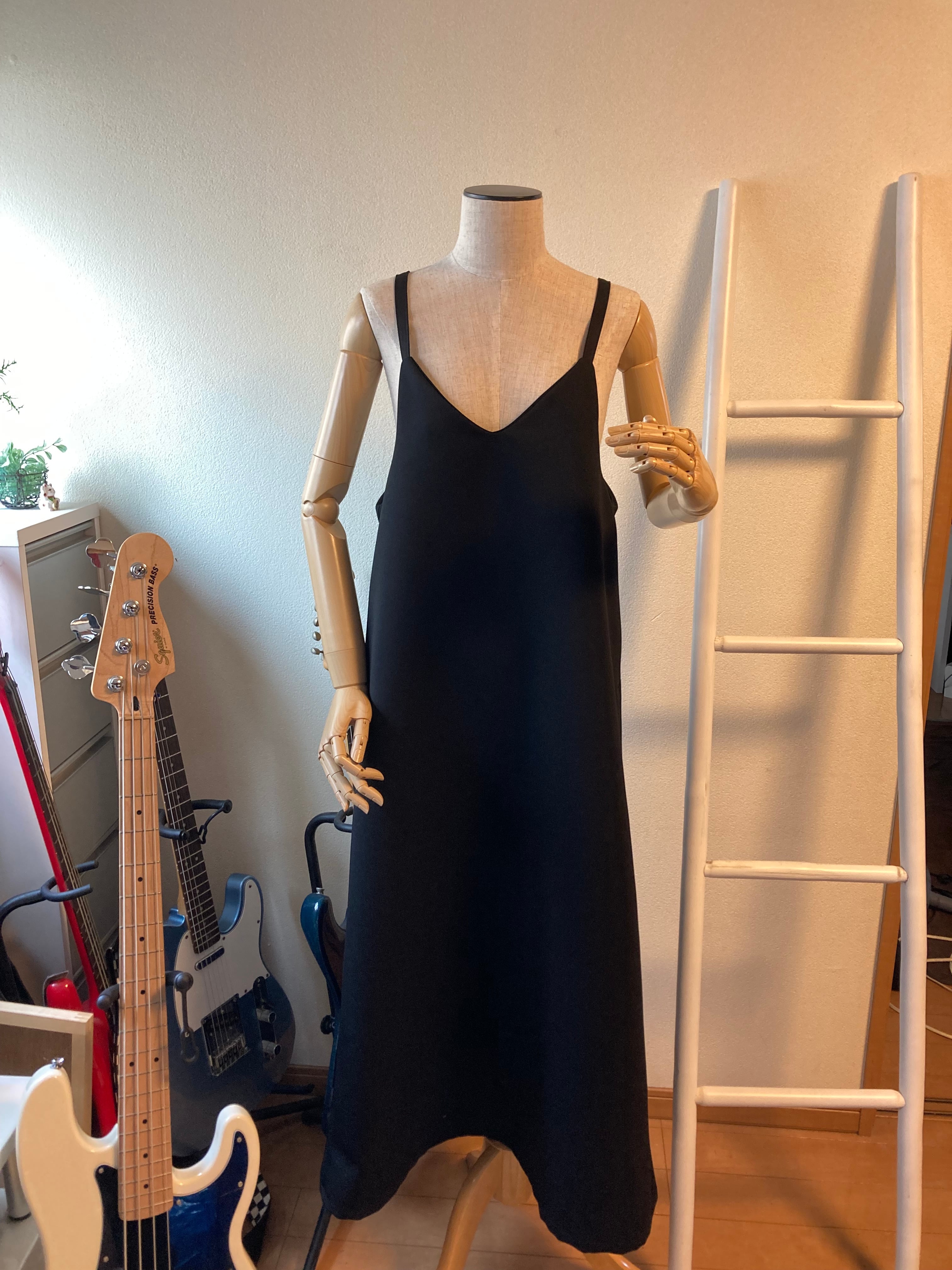 古布　リメイク　キャミソール型　ジャンバースカート　格子　（253） 古布 リメイク キャミソール型 ジャンバースカート 格子 （253