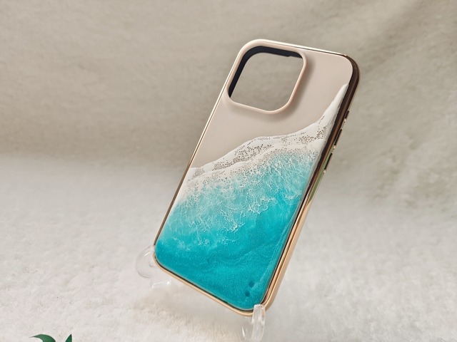 433.オーシャンレジンアート スマホケース