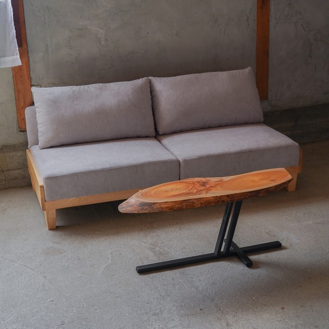 欅の輪切り 一枚板 ローテーブル　リビングテーブル